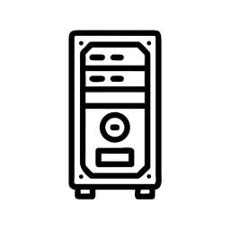 SVG Computer Tower Vector