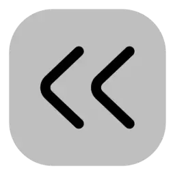 SVG Double Arrow Left Icon