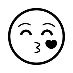 SVG Kissing Emoji Vector