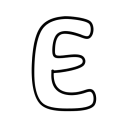 SVG Letter E Symbol