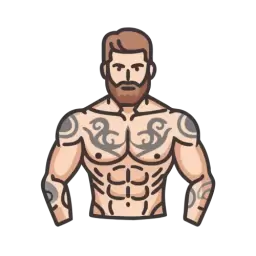 SVG Muscular Man Vector