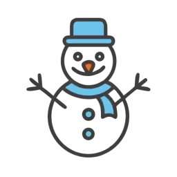SVG Snowman Free Icon