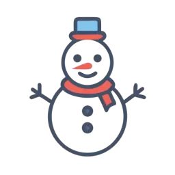 SVG Snowman Free Vector