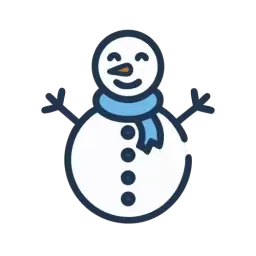 SVG Snowman Free Vector