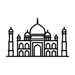 SVG Taj Mahal Free Icon