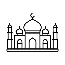 SVG Taj Mahal Free Vector