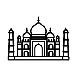 SVG Taj Mahal Icon