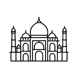 SVG Taj Mahal Icon Free