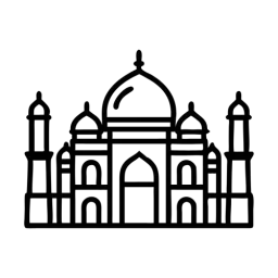 SVG Taj Mahal Vector Free