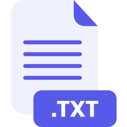 TXT File Format Vector