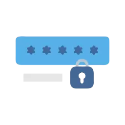 Colored Password Icon