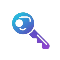 Gradient Password Key Icon
