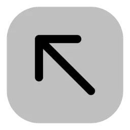Up Left Arrow Symbol