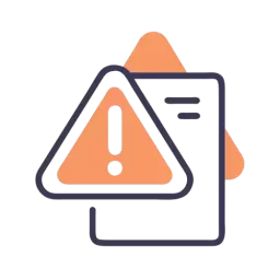 Warning Document Vector