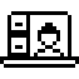 Web Conference Pixel Icon