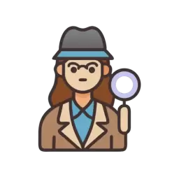 Woman Detective Vector Free