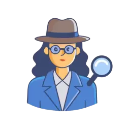 Woman Detective Vector